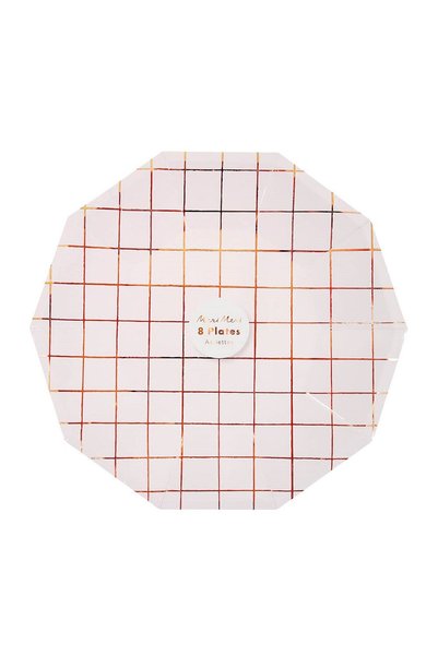 Meri Meri - Rose Striped Plate