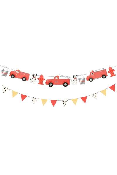 Meri Meri - Fire Truck Garland - İtfaiye Asılan Süs
