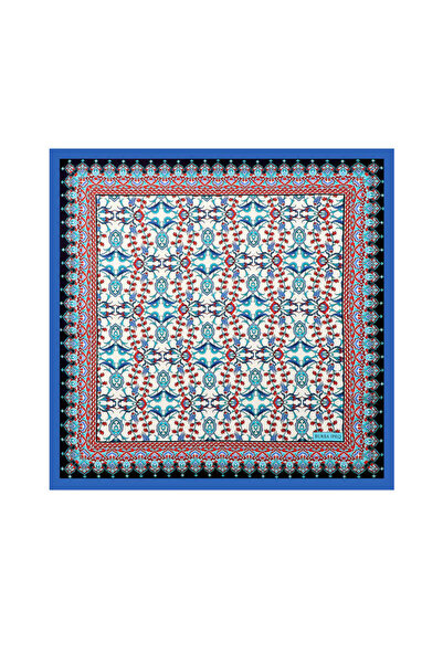 Bursa İpek Șervețel mătăsos cu model de lalele din gresie Saks