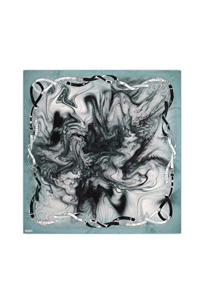 Bursa İpek Μεταξωτό φουλάρι Sura - Μοτίβο ζώνης μέντας