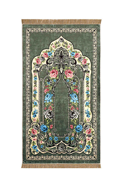 Bursa İpek Зелений бамбуковий килим Seccade