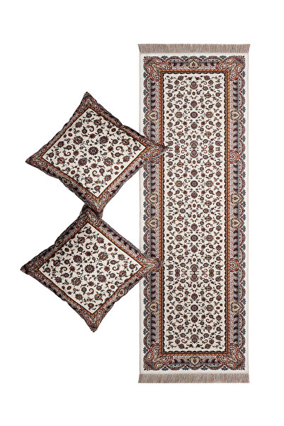 Bursa İpek Set de covoare catifea crem