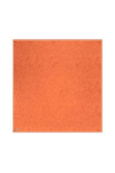 Bursa İpek Twill Silk Scarf - Copper Brush Pattern
