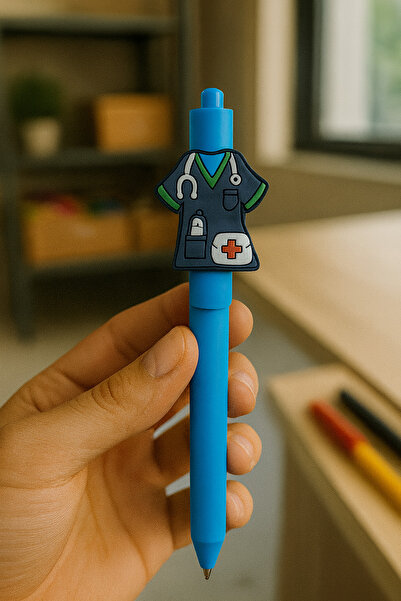 excarpin Sağlık Personeli Koleksiyonu Rahat Yazım Esnek Tutuş Sağlıkçı Üniforma Süslü Açık Mavi Renk 1  Adet