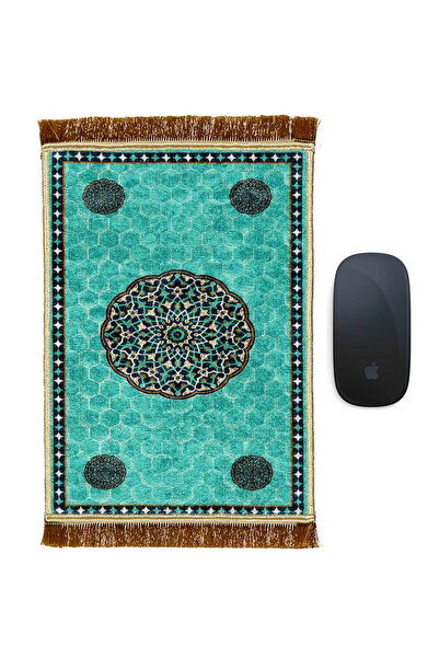 Bursa İpek Water Green Decorative Small Carpet Mousepad