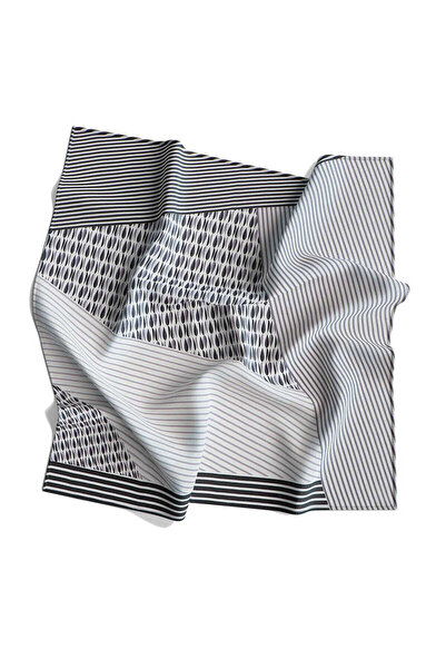 Bursa İpek Μαύρο μεταξωτό μαντήλι Sura