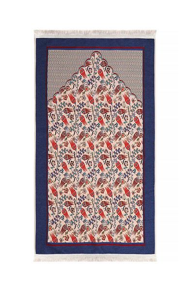 Bursa İpek Tulip Patterned Flower Pot Tapestry Prayer Rug