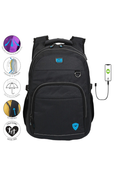 Relaxion Σχολική τσάντα πλάτης Relaxation 2236 New Season Μαύρο