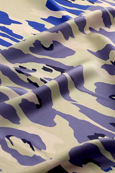 Bursa İpek Πράσινο μεταξωτό μαντίλι - Sare Pattern Twill