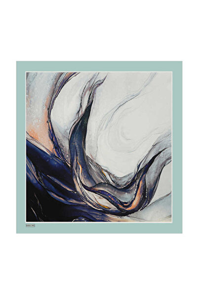 Bursa İpek وشاح حريري بنمط الجرانيت النعناعي