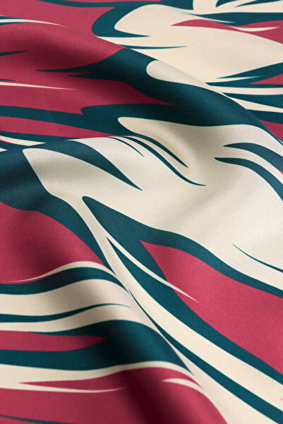 Bursa İpek Μεταξωτό μαντίλι Petrol Green Twill - Μοτίβο Nilsu