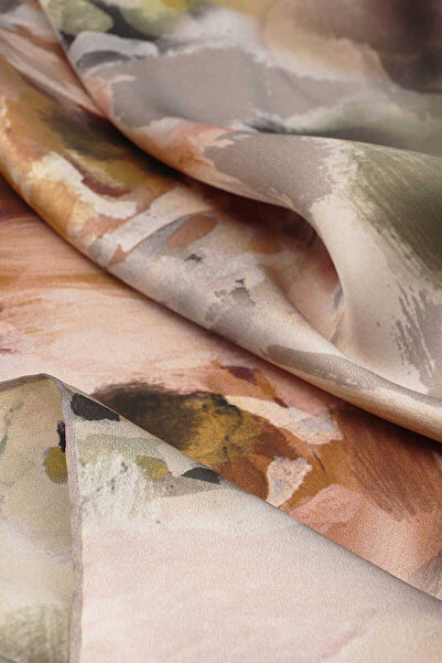 Bursa İpek Μεταξωτό μαντίλι Sura με μοτίβο παστέλ πούδρας