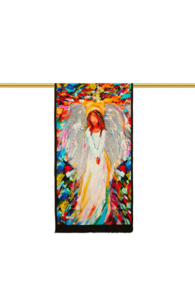 Bursa İpek Червоний шовковий шарф Angel