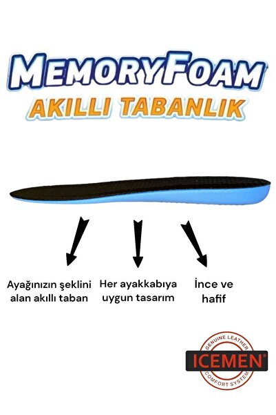 Icemen Rahat Tabanlık , Akıllı tabanlık , Memory Foam , Günlük Tabanlık , Ayakkabı iç Tabanı , Topuk Dikeni