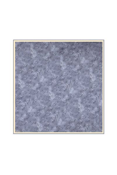 Bursa İpek Silk Brush Indigo Scarf