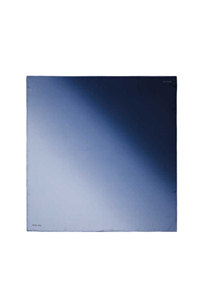 Bursa İpek وشاح حريري من قماش السورا باللون الأزرق النيلي المتدرج