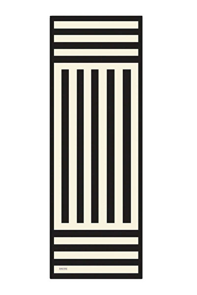 Bursa İpek Μαύρη γραμμή με μοτίβο Twill μεταξωτό σάλι