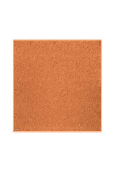 Bursa İpek Twill Silk Scarf - Tan Brush Pattern