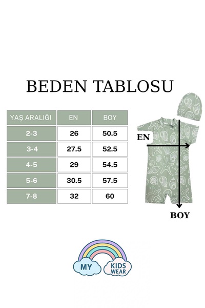 My Kids Wear Boy's Jumpsuit Swimsuit with Boned, Washed Zipper, Sun Protection