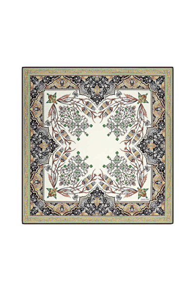 Bursa İpek Μαλακό κασκόλ με σχέδιο πράσινης τουλίπας