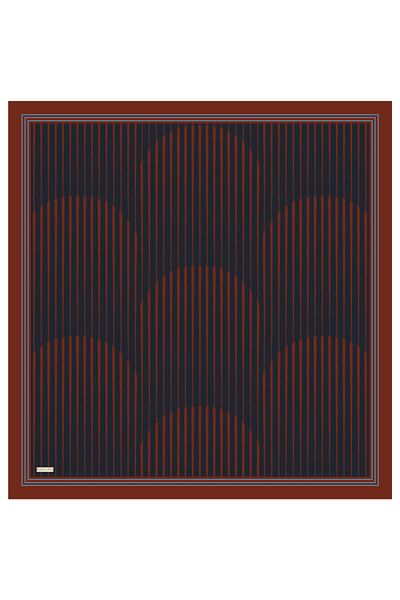 Bursa İpek Burgundy Dila Pattern Sura Silk Scarf