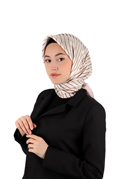 Bursa İpek Μεταξωτό μαντίλι Sura με μοτίβο πούδρας Dila