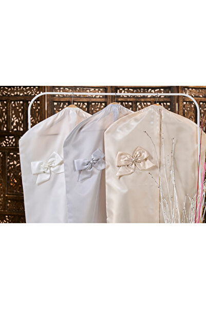 Dantelux Şantuk Fionklu Çeyizlik Elbise Kılıfı Hurç (Gamboç) Ekru - 107x60 cm