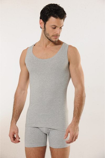 Hmd 700 3-pack Cotton Lycra Sports Men's Undershirt - Gray