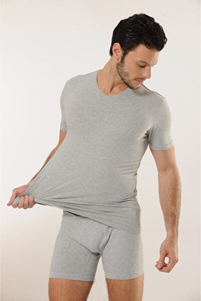 Hmd 702 3-Pack Cotton V-Neck Men's Undershirt - Gray