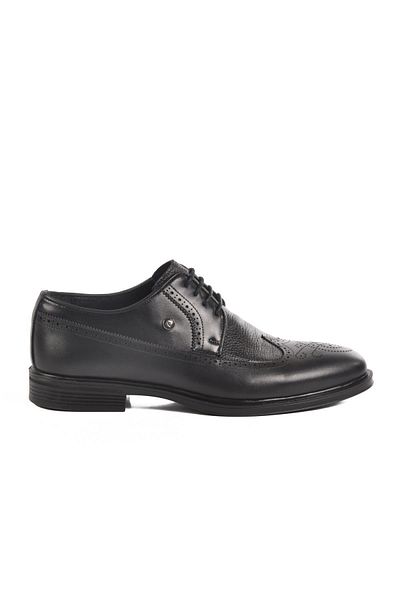 Pierre Cardin 1571116 m Black Genuine Leather Men's Lace-Up Classic Shoes