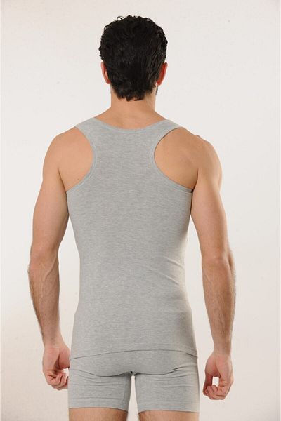 Hmd 700 3-pack Cotton Lycra Sports Men's Undershirt - Gray