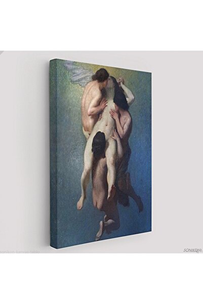 SONİKON LİNE Kanvas Tablo, Duvar Dekoru, La Femme Damnée(1859) Octave Tassaert, Klasik, Dekoratif, 5302