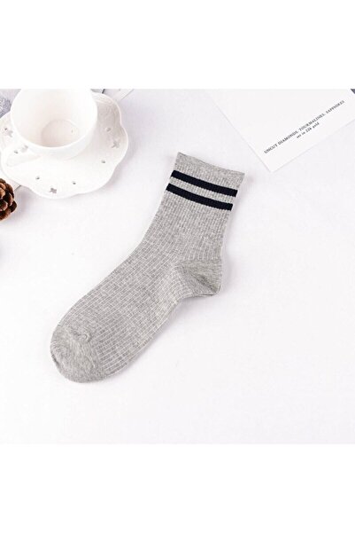 SOCKSHION Дамски чорапи за тенис на райе в различни цветове от 6 части - Оцветете стила си - 6 чифта