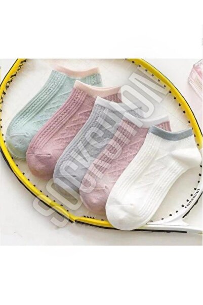 SOCKSHION Комплект дамски чорапи ботуши от 5 части - обратен плетен модел, ст...