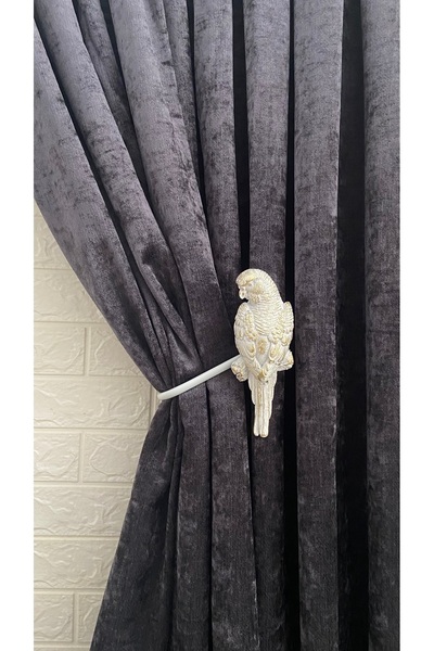 Helezoni Curtain Accessory Polyester Sleeve Curtain Holder Bird Model Premium Curtain Iron 1 Piece