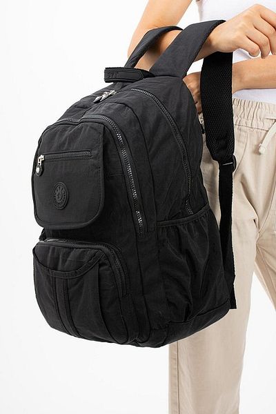 İMAKS 571 Crinkle / Clinkir Impermeabil Ușor Multi-ochi Sport, Călătorii, Școală, Rucsac pentru laptop Negru 2e