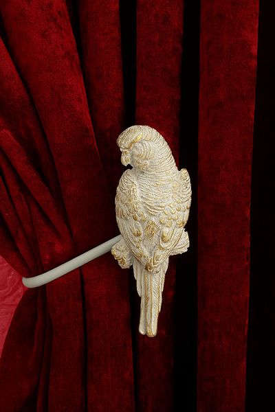 Helezoni Curtain Accessory Polyester Sleeve Curtain Holder Bird Model Premium Curtain Iron 1 Piece