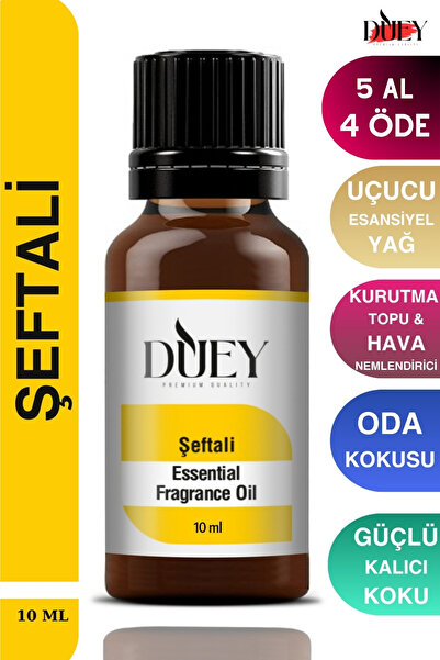 DUEY Şeftali Uçucu Yağ Buhurdanlık Yağı Difüzör Esansı Oda Kokusu Esansı Hava...