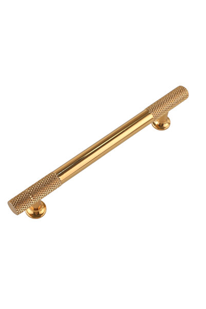 IRK METAL VE HIRDAVAT Golden Yellow t Bar (Serrated Bar) Handle Aluminum Metal.Furniture Kitchen Drawer Door Handle