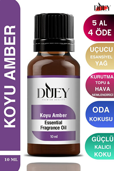 DUEY Koyu Amber Uçucu Yağ Buhurdanlık Yağı Difüzör Esansı Oda Kokusu Esansı H...