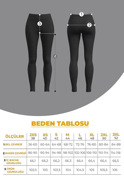 Moije Women's Leopard Patterned High Waist Slim Fit Lycra Gray Cream Corded Leggings