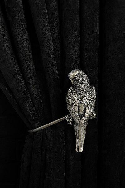 Helezoni Curtain Accessory Polyester Sleeve Curtain Holder Bird Model Premium Curtain Iron 1 Piece