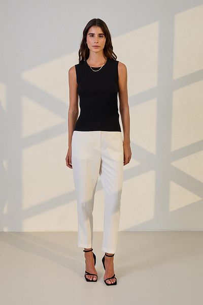 Setre Black Crew Neck Sleeveless Knitwear