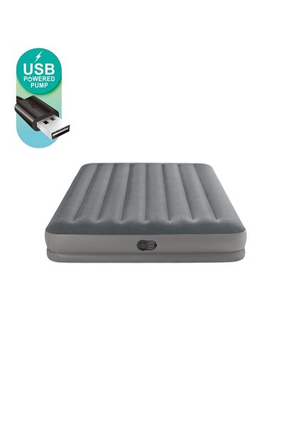 Intex Queen Dura-Beam Prestige Air Bed with Built-In USB Pump