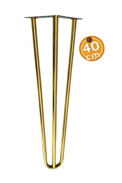 ADG METAL VERAMED Gold 40cm Orta Sehpa, Puf Ayak, Bench Ayakları (1 Adet)