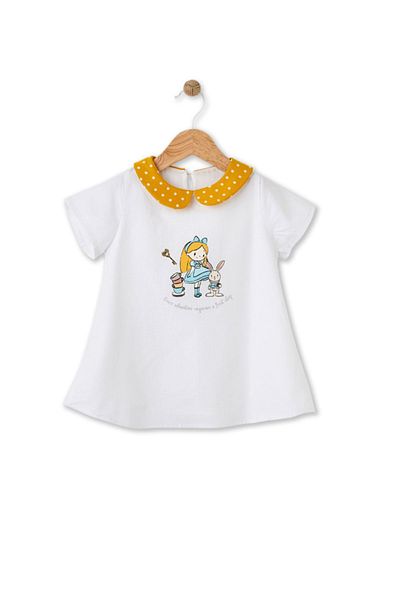 Maya And Luca Rochie cu model Alice cu detaliu cu rever cu buline