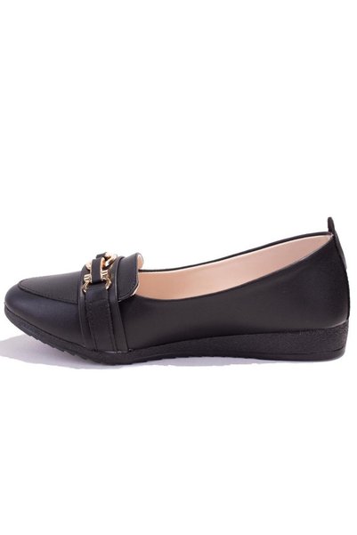 DAGOSTER Dza07- 147231 Cn Black Orthopedic Daily Ballerina Women's Shoes
