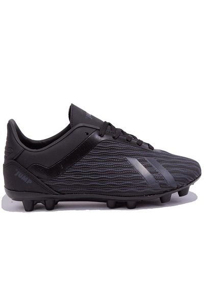 Jump 25850 Black Gray Cleats Men's Football Shoes
