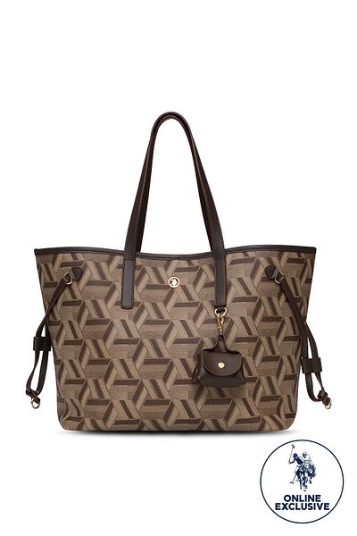 U.S. Polo Assn. Geantă de umăr maro pentru femei Us25519 Exclusiv online