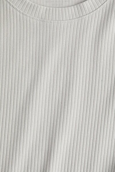 H&M Kısa Kollu Jarse Elbise